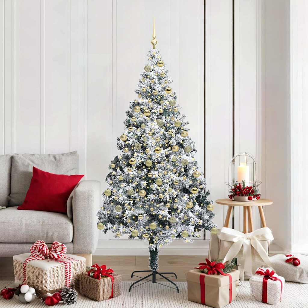 vidaXL Artificial Christmas Tree White 180 cm