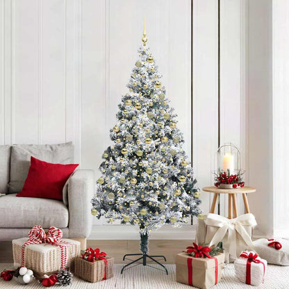 vidaXL Artificial Christmas Tree White 180 cm