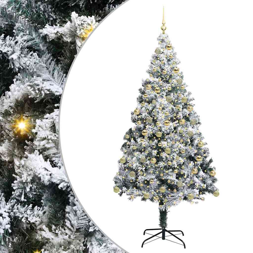vidaXL Artificial Christmas Tree White 180 cm