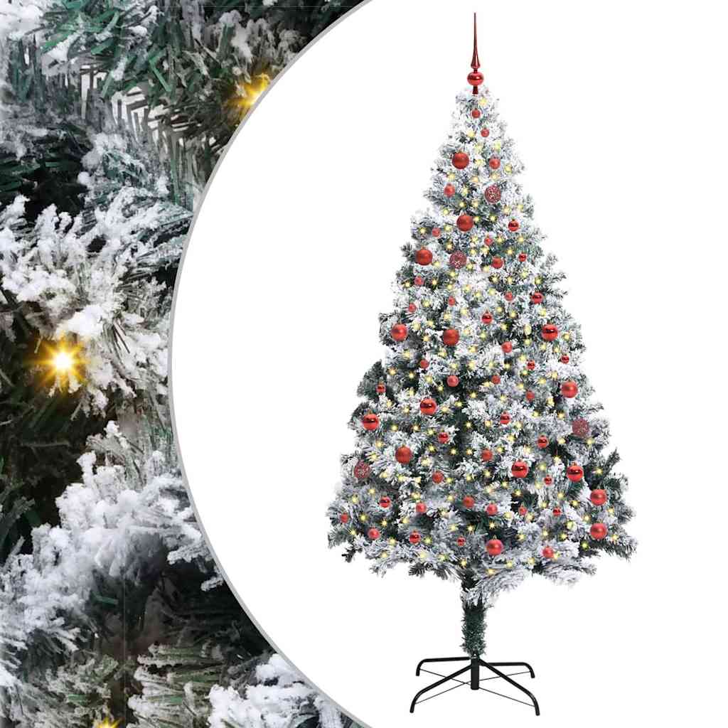 vidaXL Artificial Christmas Tree White 210 cm