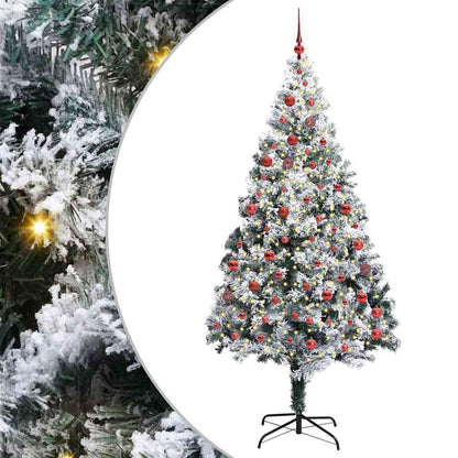 vidaXL Artificial Christmas Tree White 210 cm