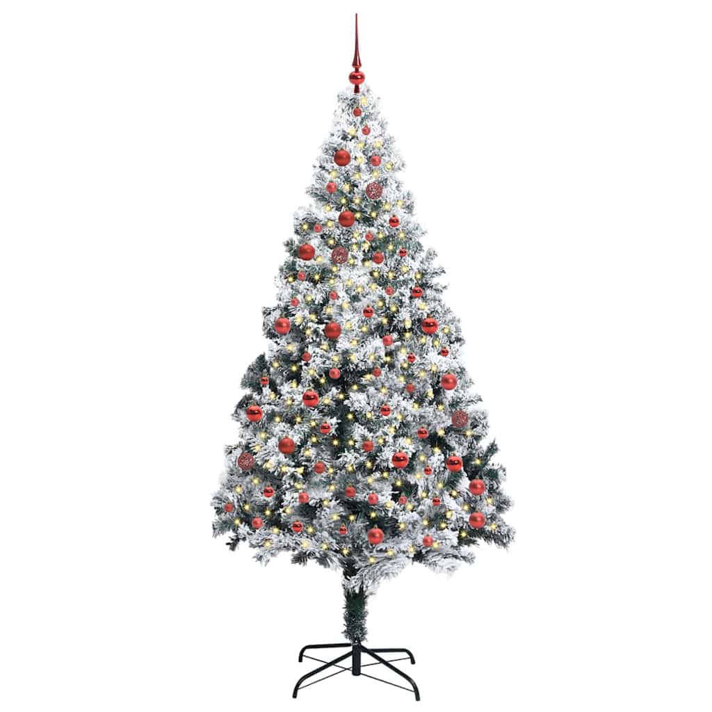 vidaXL Artificial Christmas Tree White 210 cm