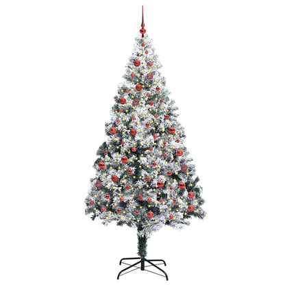 vidaXL Artificial Christmas Tree White 210 cm