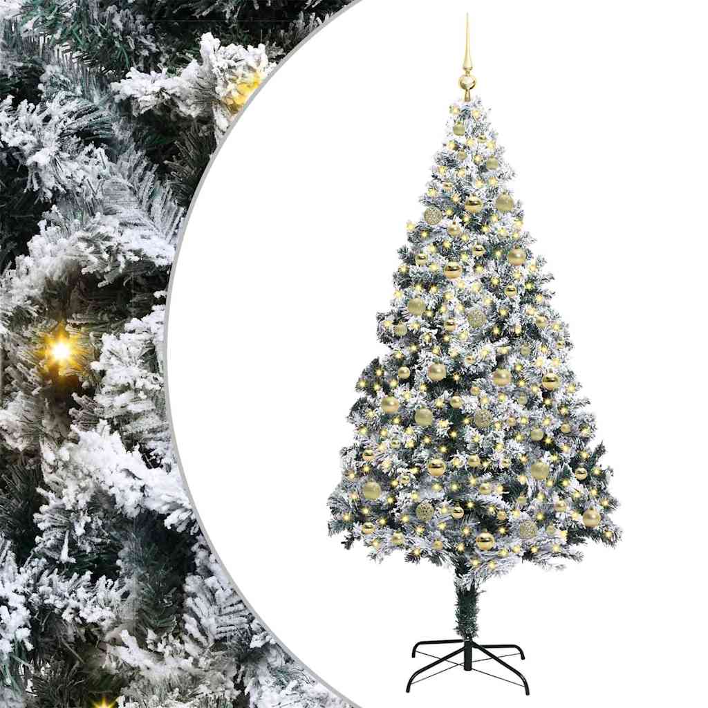vidaXL Artificial Christmas Tree White 210 cm