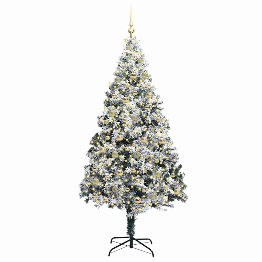 vidaXL Artificial Christmas Tree White 210 cm