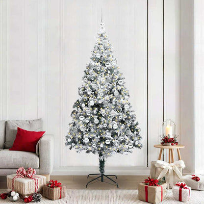 vidaXL Artificial Christmas Tree White 210 cm