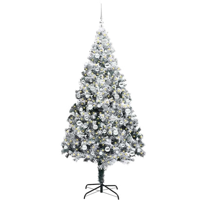 vidaXL Artificial Christmas Tree White 210 cm