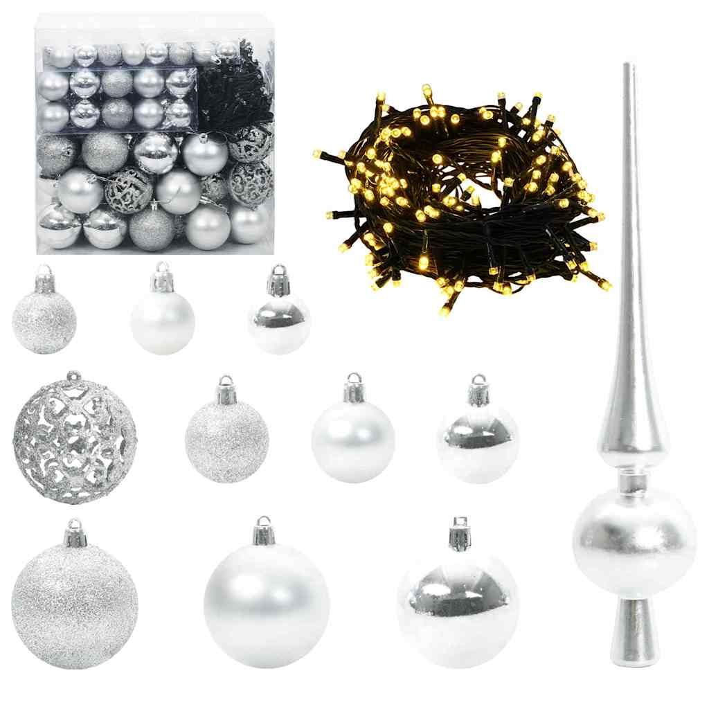 vidaXL Artificial Christmas Tree White 210 cm