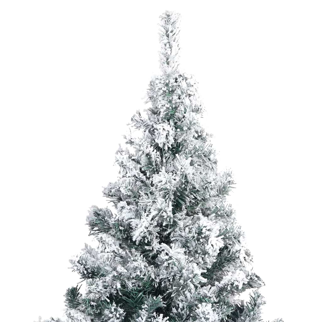 vidaXL Artificial Christmas Tree with 300 LEDs with Stand White 240 cm