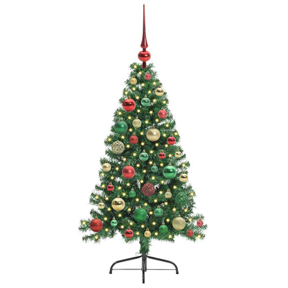 vidaXL Artificial Pre-lit Christmas Tree Green 120 cm PVC