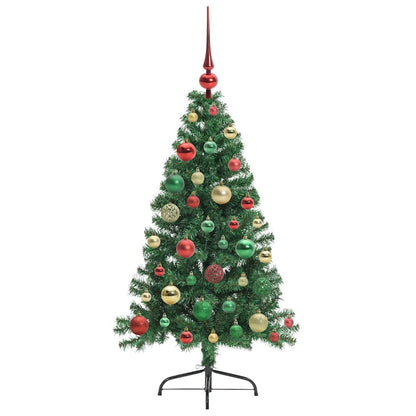 vidaXL Artificial Pre-lit Christmas Tree Green 120 cm PVC