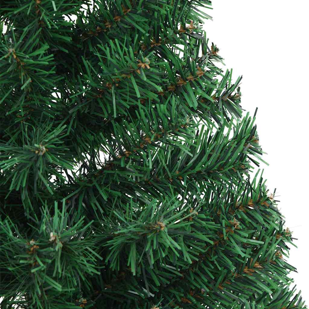vidaXL Artificial Pre-lit Christmas Tree Green 150 cm PVC