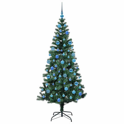 vidaXL Artificial Pre-lit Christmas Tree Green 180 cm PVC