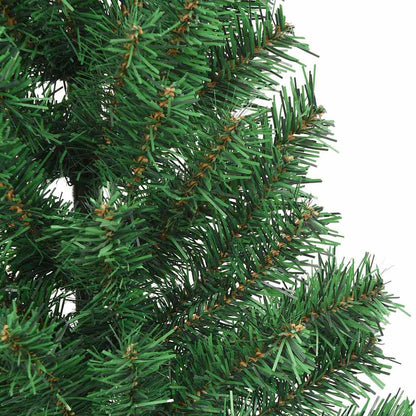 vidaXL Artificial Pre-lit Christmas Tree Green 210 cm PVC