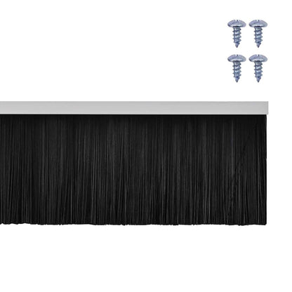 vidaXL Screw-on Door Brush Seals 6 pcs White 100 cm Aluminium Alloy