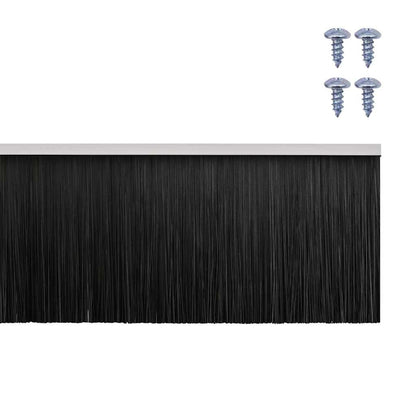 vidaXL Screw-on Door Brush Seals 12 pcs White 100 cm Aluminium Alloy