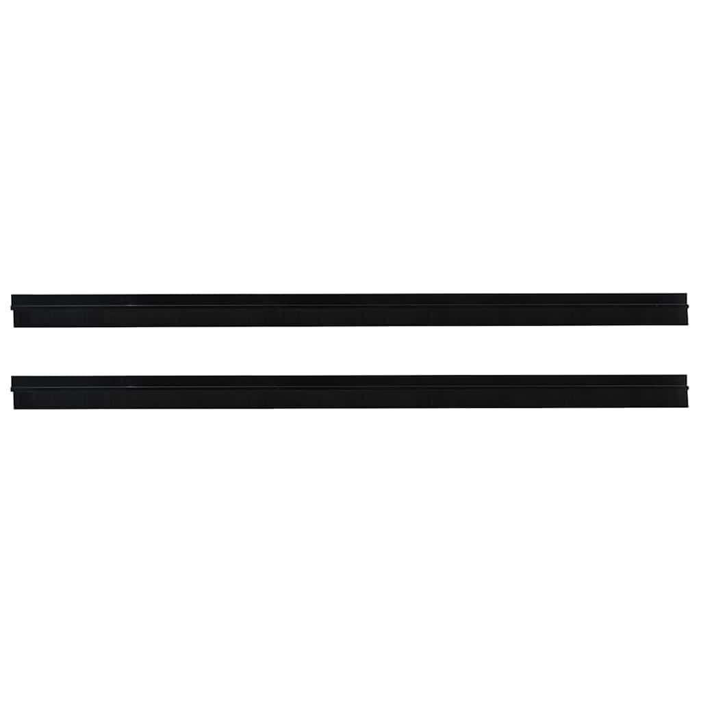 vidaXL Self-adhesive Door Brush Seals 2 pcs 100 cm Aluminium Alloy