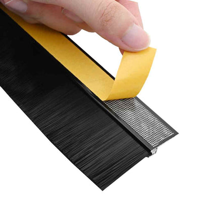 vidaXL Self-adhesive Door Brush Seals 12 pcs 100 cm Aluminium Alloy
