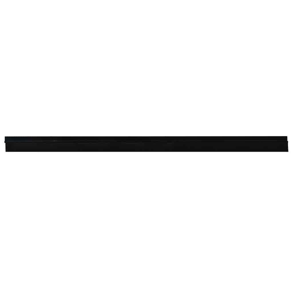 vidaXL Self-adhesive Door Brush Seals 12 pcs Black 100 cm