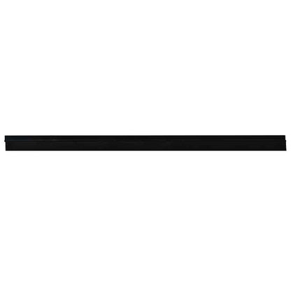 vidaXL Self-adhesive Door Brush Seals 12 pcs Black 100 cm