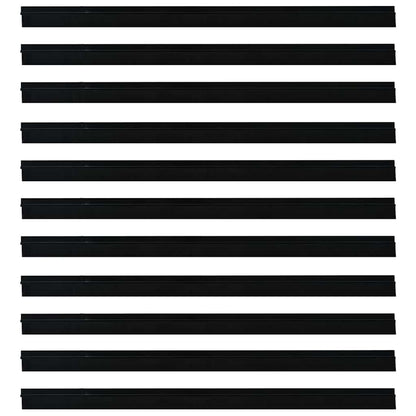 vidaXL Self-adhesive Door Brush Seals 12 pcs Black 100 cm