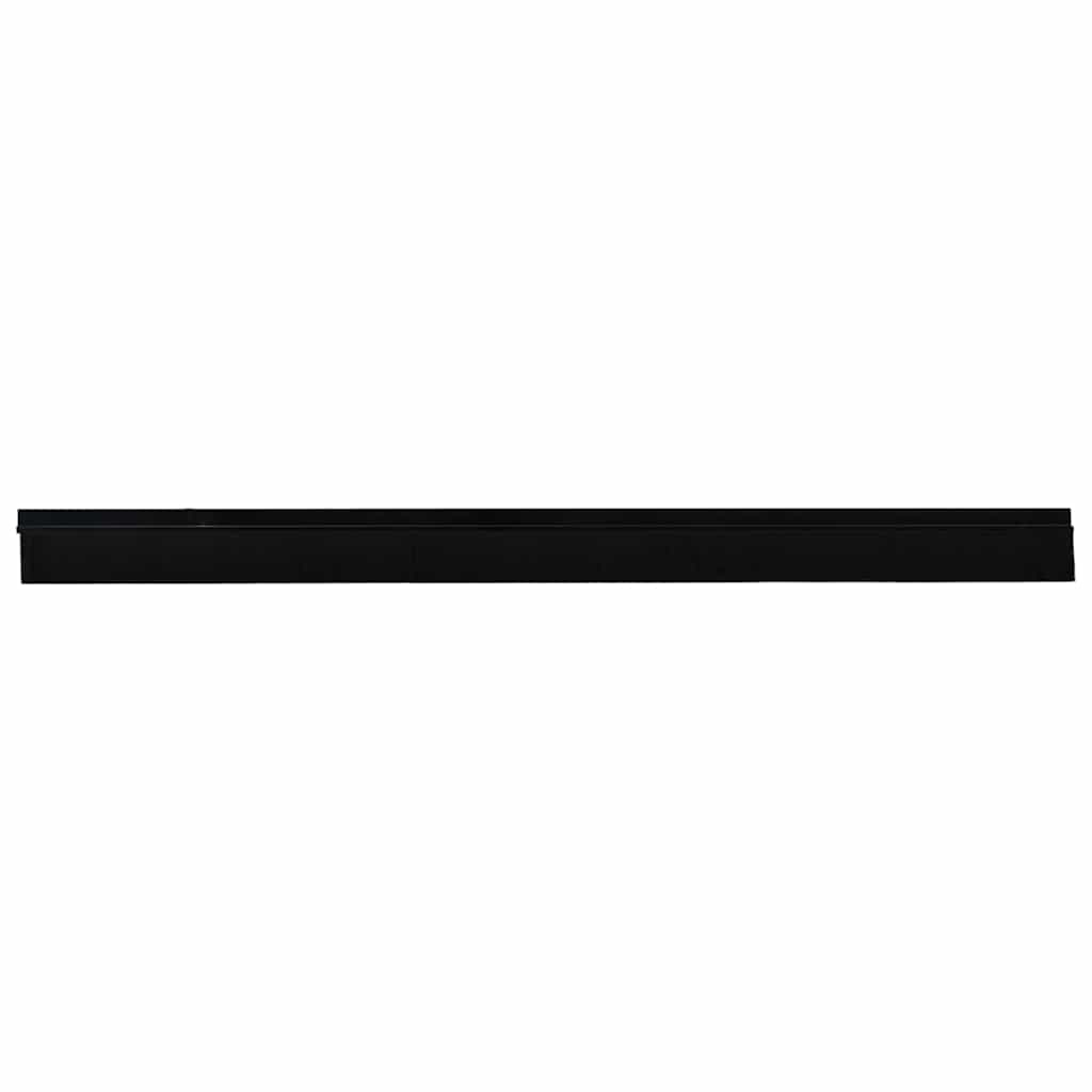 vidaXL Self-adhesive Door Brush Seals 12 pcs Black 100 cm