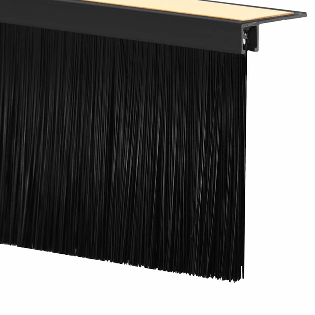 vidaXL Self-adhesive Door Brush Seals 2 pcs 100 cm Aluminium Alloy