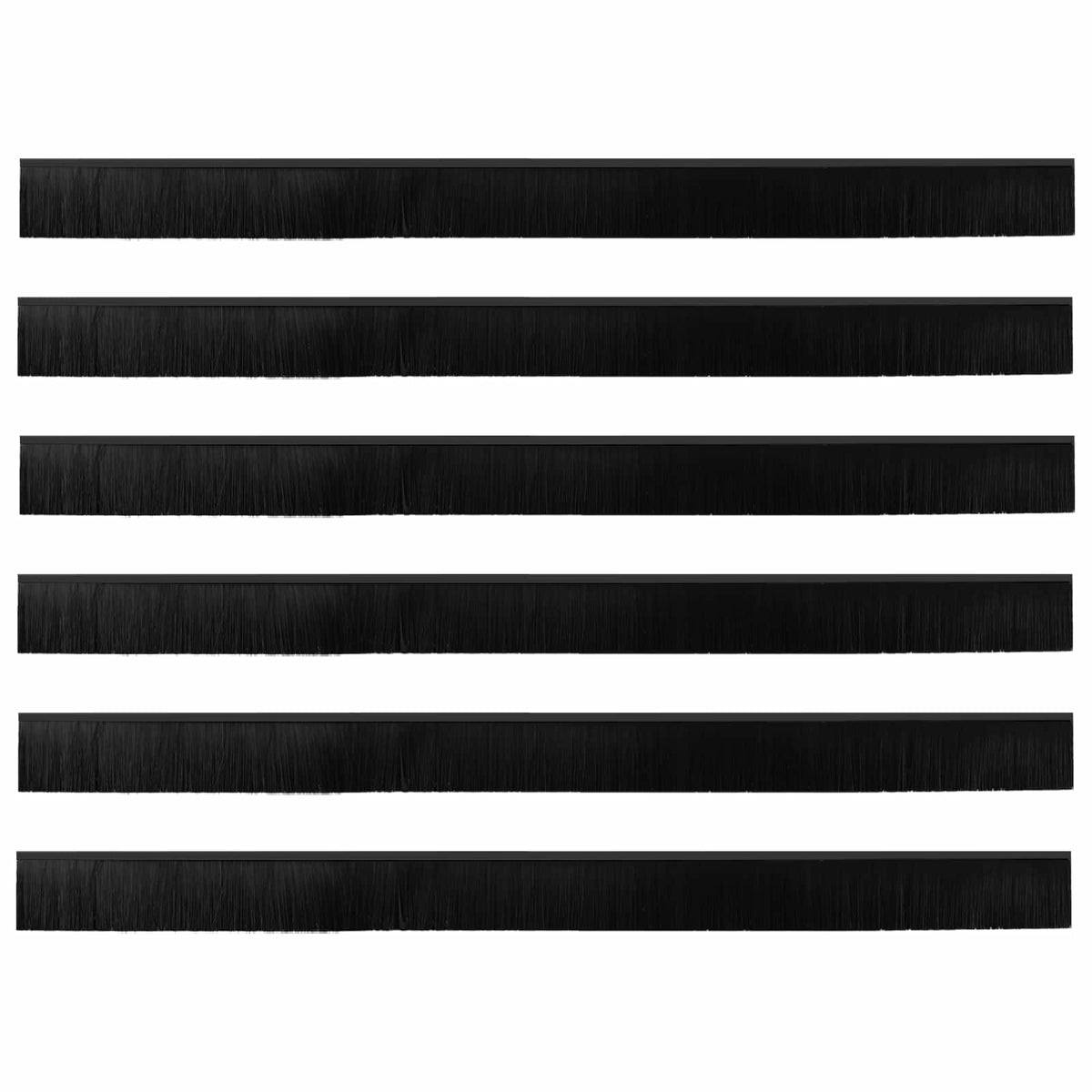 vidaXL Self-adhesive Door Brush Seals 6 pcs 100 cm Aluminium Alloy
