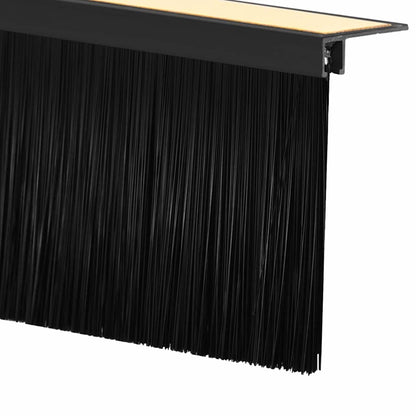 vidaXL Self-adhesive Door Brush Seals 12 pcs 100 cm Aluminium Alloy