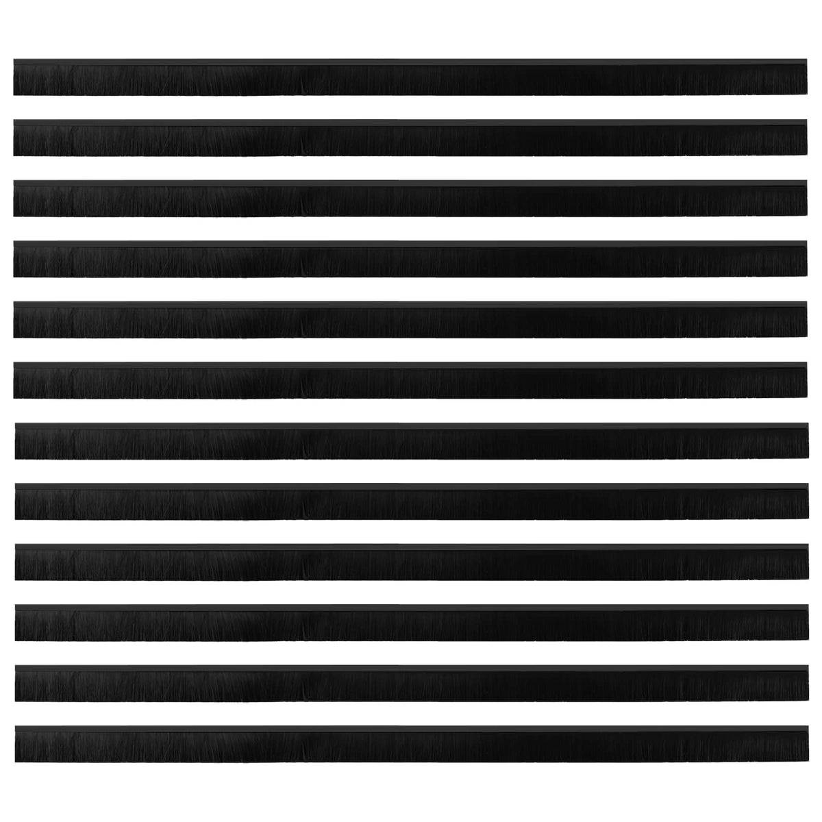 vidaXL Self-adhesive Door Brush Seals 12 pcs 100 cm Aluminium Alloy