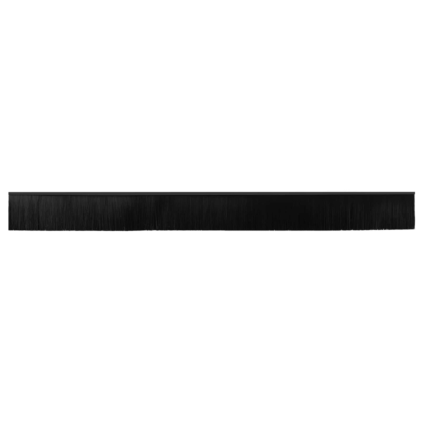 vidaXL Self-adhesive Door Brush Seals 12 pcs Black 100 cm