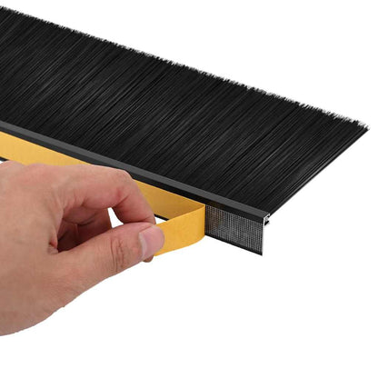 vidaXL Self-adhesive Door Brush Seals 12 pcs 100 cm Aluminium Alloy