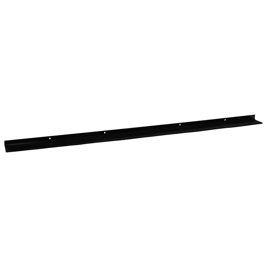 vidaXL Screw-on Door Brush Seals 6 pcs Black 100 cm Aluminium Alloy