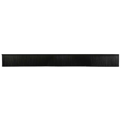 vidaXL Screw-on Door Brush Seals 6 pcs Black 100 cm Aluminium Alloy