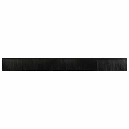 vidaXL Screw-on Door Brush Seals 12 pcs Black 100 cm Aluminium Alloy