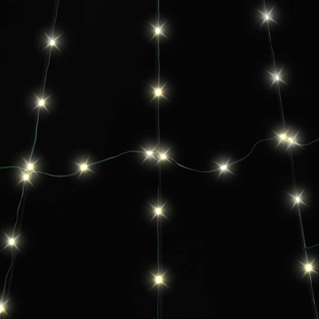 vidaXL LED Christmas Tree with Ground Spikes Warm White 182 cm Metal