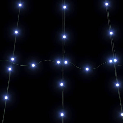 vidaXL LED Christmas Tree with Ground Spikes Blue 511 cm Metal