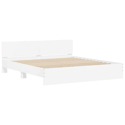 vidaXL Bed Frame 2 pcs White 193 x 203 cm Engineered Wood
