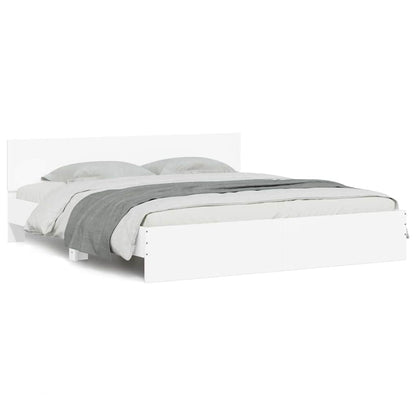 vidaXL Bed Frame 2 pcs White 193 x 203 cm Engineered Wood