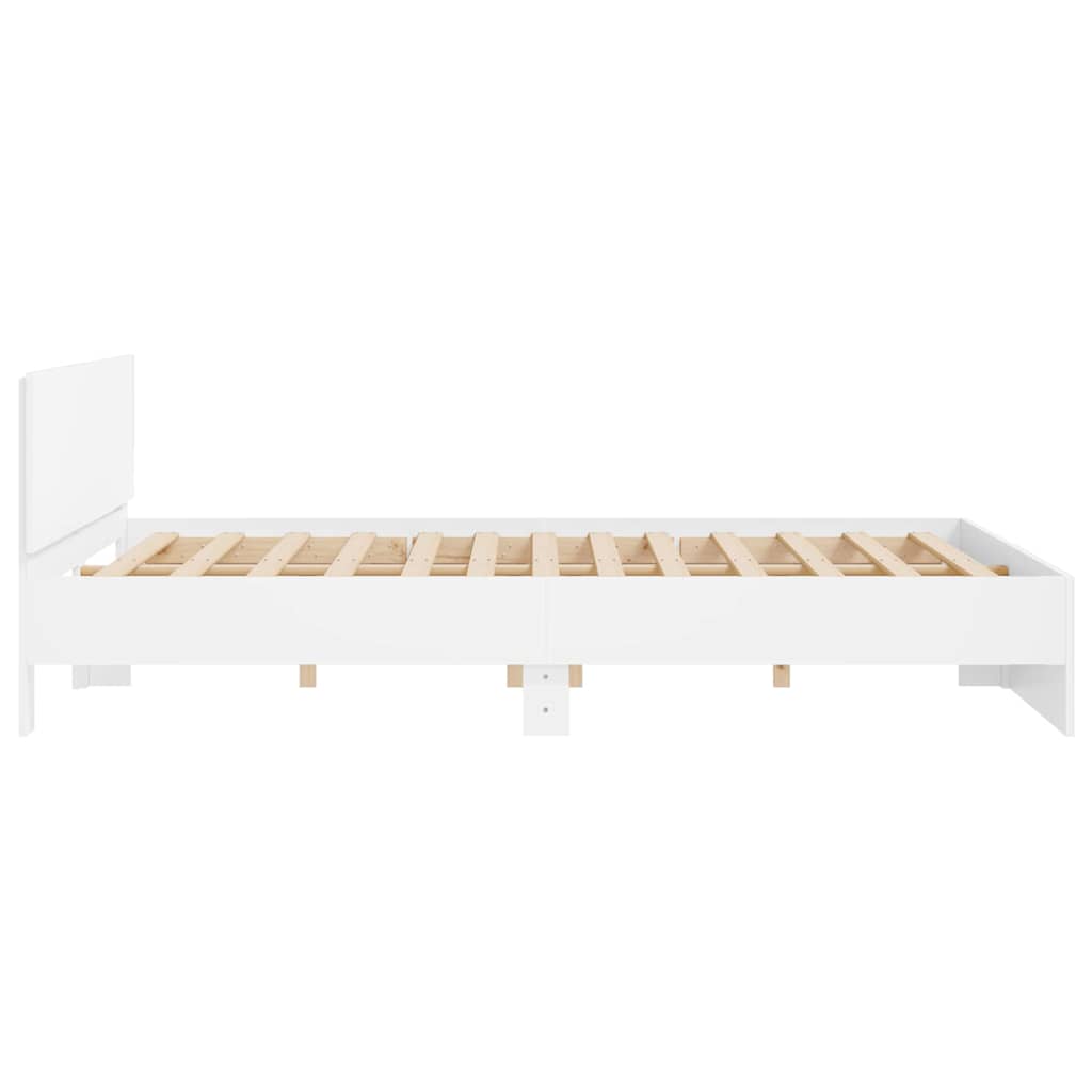 vidaXL Bed Frame 2 pcs White 193 x 203 cm Engineered Wood