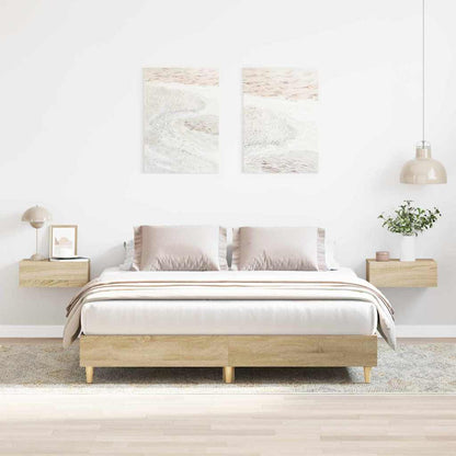 vidaXL Bed Frame Sonoma 152 x 203 cm Engineered Wood