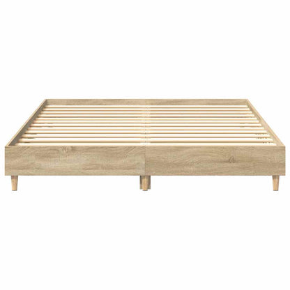 vidaXL Bed Frame Sonoma 152 x 203 cm Engineered Wood