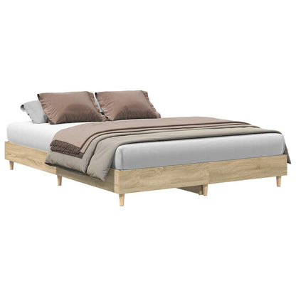 vidaXL Bed Frame Sonoma 152 x 203 cm Engineered Wood