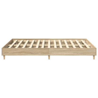 vidaXL Bed Frame Sonoma 152 x 203 cm Engineered Wood