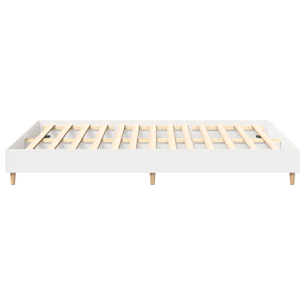 vidaXL Bed Frame 2 pcs White 152 x 203 cm Engineered Wood