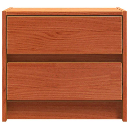 vidaXL Bedside Tables Wax Brown 40 x 30.5 x 35.5 cm Pine Wood