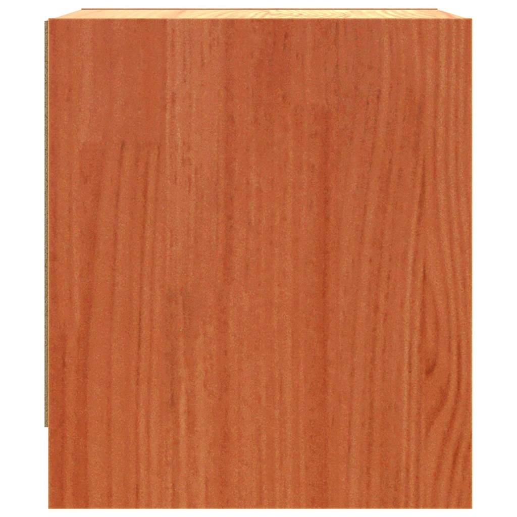 vidaXL Bedside Tables Wax Brown 40 x 30.5 x 35.5 cm Pine Wood