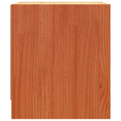vidaXL Bedside Tables Wax Brown 40 x 30.5 x 35.5 cm Pine Wood