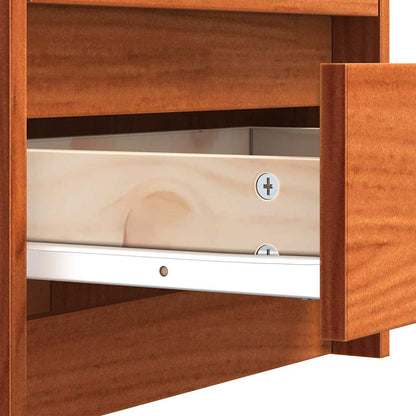 vidaXL Bedside Tables 2 pcs Wax Brown 40 x 30.5 x 35.5 cm Pine Wood