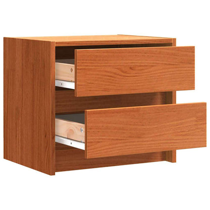 vidaXL Bedside Tables 2 pcs Wax Brown 40 x 30.5 x 35.5 cm Pine Wood